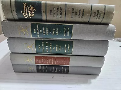 Vintage Lot Of 5 Books Classics Staging Wolfe Twain Adams Humor Modern Library  • $19.99