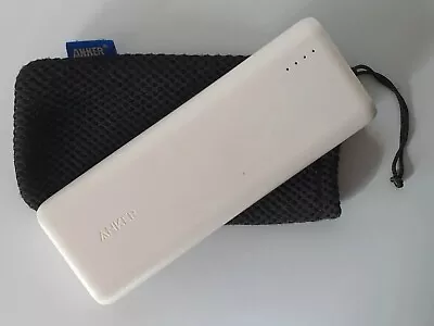 $49.95 • Buy Anker 20000mAh Wht Portable Charger PowerCore 20100 High Capacity USB Power Bank