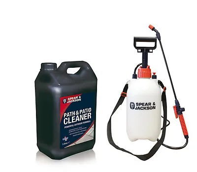 £24.99 • Buy Path And Patio Cleaner 5L  Concentrate With 5L Sprayer By Spear And Jackson