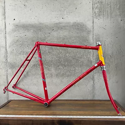 Vintage Club Fuji Frame Set 58 Cm 700c Valite Lugged Steel Race Bike 120 Mm • $299.99
