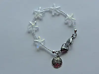 Iridescent Starfish Beads Medical Alert Id Replacement Bracelet 6.5  Pick Lenght • $4.99
