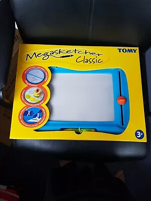 TOMY 6555 Megasketcher Magnetic Childrens Kids Drawing Sketching Board Toy Blue • £20.99