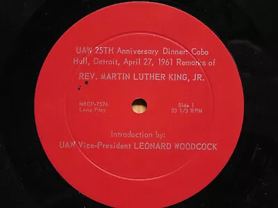 Walter Reuther And Martin Luther King Spoken Word LP 1961 UAW 25th Anniversary • $30