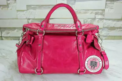 $880 • Buy NEW Miu Miu RT0365 X72 Vitello Lux Bauletto Fuxia / F0029 Calfskin Shoulder Bags
