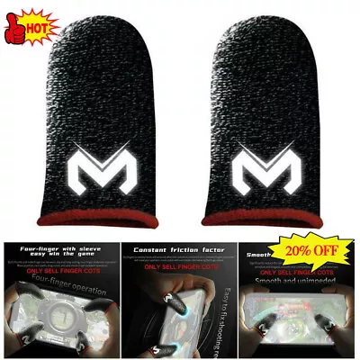 $2.20 • Buy 2pcs Finger Sleeve Game Controller Mobile Sweatproof Gloves Screen Gaming