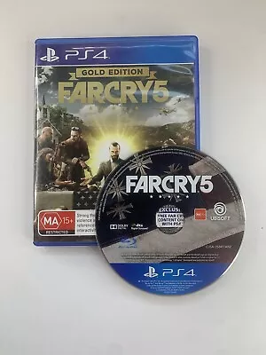 Farcry 5 Gold Edition Sony Playstation 4 PS4 Video Game • $19.99