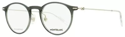 MONT BLANC MB0099O 001 Silver Round Men's 48 Mm Eyeglasses • $192