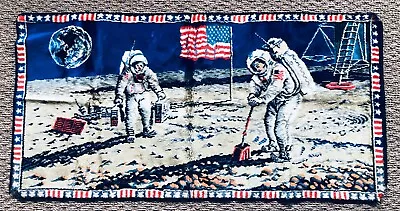 Beautiful Vintage Moon Landing USA NASA Tapestry Wall Hanging • $59.95