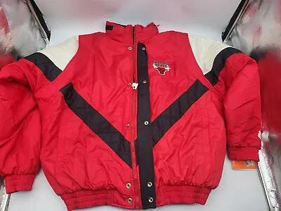 VTG NWT Chicago Bulls Starter Zip Up Jacket Size XL DEADSTOCK NEW RARE Jordan • $75