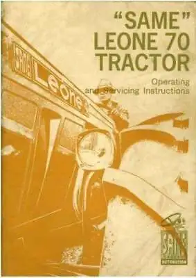 Same Tractor Leone 70 Operators Manual • £24.99