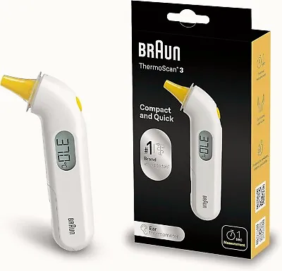 Braun ThermoScan Yellow 3 IRT3030 Ear Thermometer • £15.99