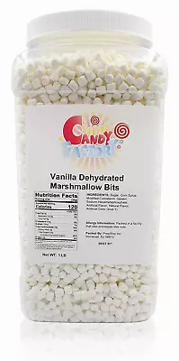 Sarah'S Candy Factory Vanilla Mini Dehydrated Marshmallows In Jar 1 Lb • $27.23