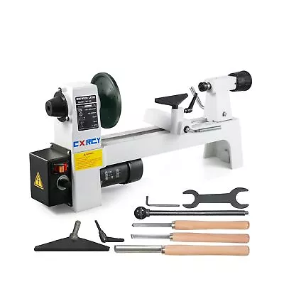 CXRCY 8  X 12  Wood Lathe Mini Benchtop Wood Lathe Machine1/3 HP Infinitely ... • $281.14