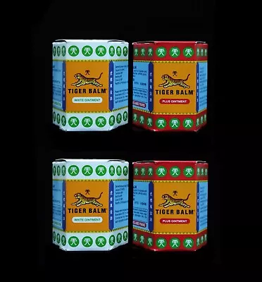 (4 Pcs) 2pcs  30g TIGER BALM WHITE +  2Pcs 30g TIGER BALM RED • $45