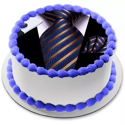 Man Mens JGA Cake Picture Muffin Party Decorative Gift Birthday Edible Cupcake • £7.67