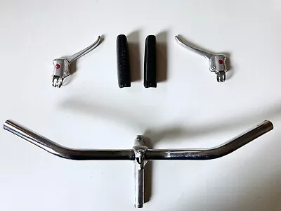 Vintage Motobecane Handlebars With Stem Levers  Grips • $45