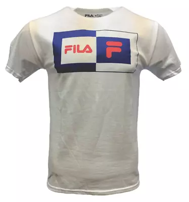 Men's FILA Athletic Apparel-BIG SIZE - White -  Logo T-Shirt - NEW - • $16.99