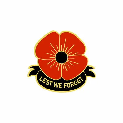 2 X Poppy Iron On Screen Print Patch For Fabric Machine Washable Lest We Forget • £1.99