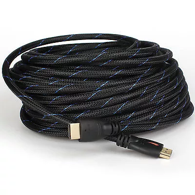 Premium Braided HDMI Cable Ultra HD 4K 1080p@60Hz 3D High Speed Ethernet ARC HEC • $56.04