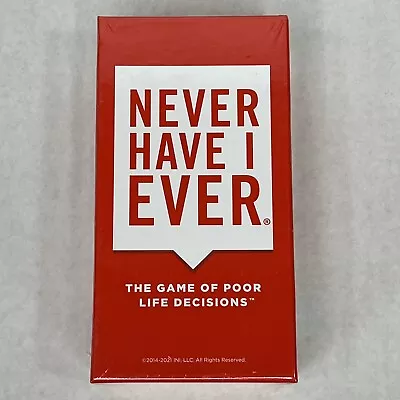 Never Have I Ever The Game Of Poor Life Decisions - New • $25.39