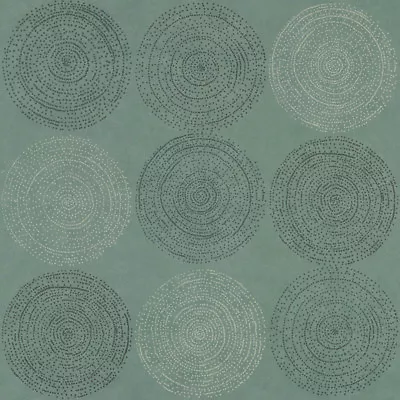 Arc Com Cosmos Fog Slate Modern Contemporary Circles Vinyl Upholstery Fabric • $19.95