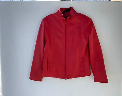 Moda International Red Italian Leather Sz L Eu Sz 48 • $39.99