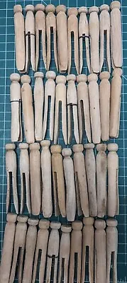 Lot Of 40 Antique Vintage Wooden Clothespins*GUC* • $9