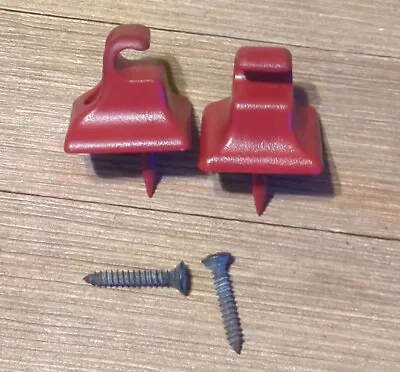 87-05 RED FORD MUSTANG RANGER BRONCO F150 F250 F350 SUN VISOR CLIP Screws OEM • $16.99