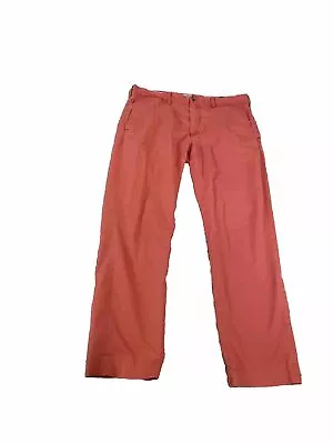 Polo Ralph Lauren Chino Pants 36x30 Pink Salmon Coral Stretch Fit (c101) FLAW • $10