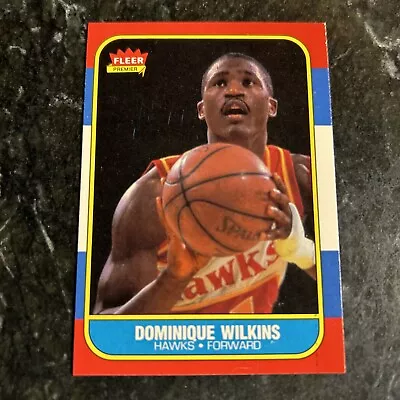 1986-87 Fleer #121 Dominique Wilkins ROOKIE RC ATLANTA HAWKS • $39.99