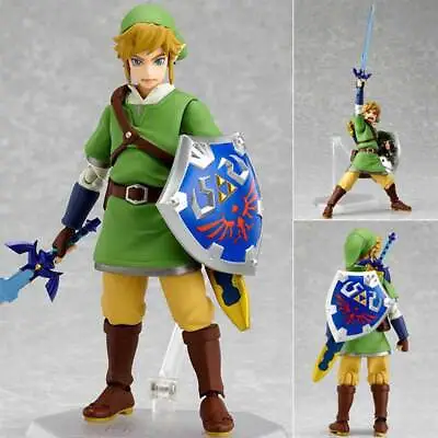 The Legend Of Zelda Skyward Sword Link Action Figure Figma 153 Model Toys New AU • $29.89