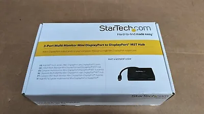 StarTech MSTMDP123DP 3-port Multi Monitor Mini DisplayPort MST Hub • $39.99