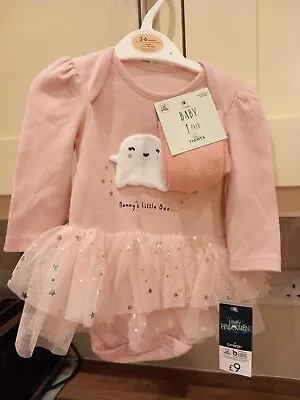 Baby Girl Halloween Romper Set 3-6 Months  NEW With Tags • £5