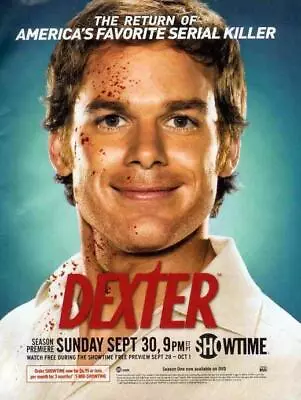 DEXTER (TV) Movie POSTER 11 X 17 Michael C. Hall Jennifer Carpenter K • $11.95