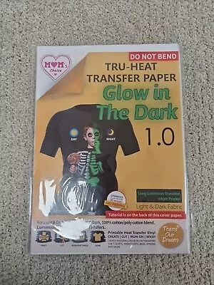 TransOurDream Glow In The Dark Transfer Paper Printable Iron On.  10 Sheets • £9.59