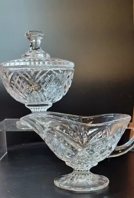 Shannon Ireland Crystal Cream And Sugar Bowl With Lid  • $29.99