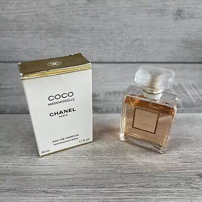 Coco Chanel Mademoiselle Perfume Spray 50ml Paris Eau De Parfum • £37