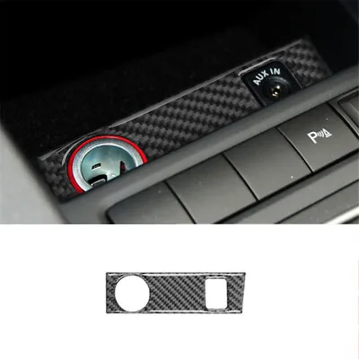 Carbon Fiber Cigarette Ligher Cover Trim For Volkswagen Jetta Sedan 2011-2014 • $8.91