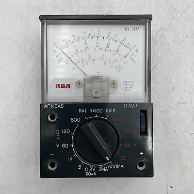 RCA Solid State Master VoltOhmyst Meter WV-517A MW1D3 • $30