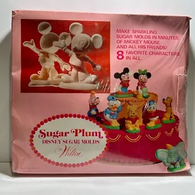 Vintage Disney Mickey & Friends Sugar Plum Mold Kit Wilton Original Box Sealed • $26