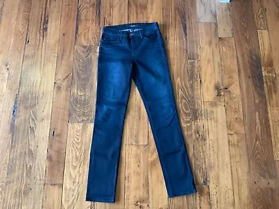 J Brand Women’s Dark Blue Mid Rise Rail Atmosphere Indigo Skinny Jeans Pants 28 • $64.99