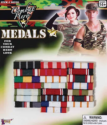 Military Combat War Hero Medal Bars Uniform Decoration Costume Accessory Fm66226 • $11.09