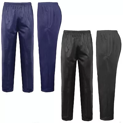 Mens New Silky Work Wear Gym Casual Tracksuit Track Bottoms Pants Trousers S-5XL • £14.49