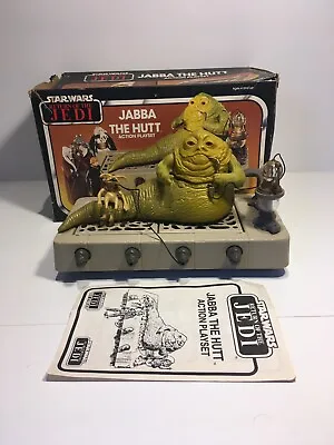 Vintage Star Wars Original Kenner Palitoy 1983 Jabba The Hutt Throne Playset • £195