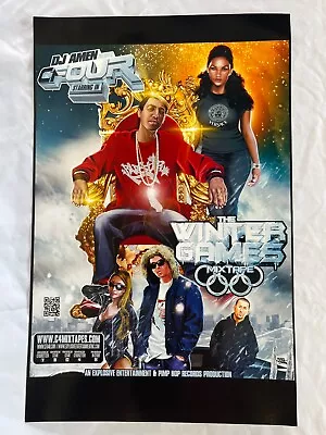 Rap Hiphop The Winter Games Mixtape Poster C-FOUR Graphic Versace And Wolf • $6.75