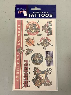 Florida Panthers Vibrant Retro Temporary Tattoos 10 Piece Sheet Hockey NHL NEW • $7.95