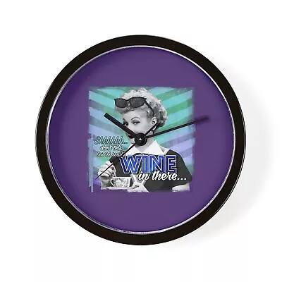 CafePress I Love Lucy: Wine Unique Decorative 10  Wall Clock (2020517721) • $29.99