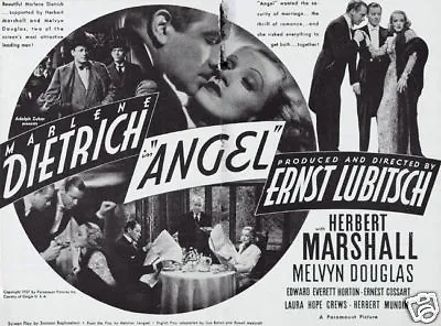 Angel Marlene Dietrich #2 Movie Poster Print • $5.99