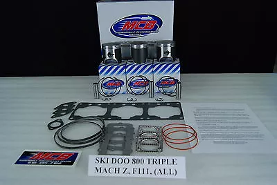 Ski Doo Mach 1 700 Formula III 700 Triple Piston Kit Complete With Gaskets  • $389.95