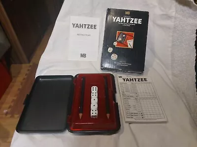 1982 YAHTZEE MB Games RARE Deluxe Portable Dice Game VINTAGE Boxed Never Used • £12